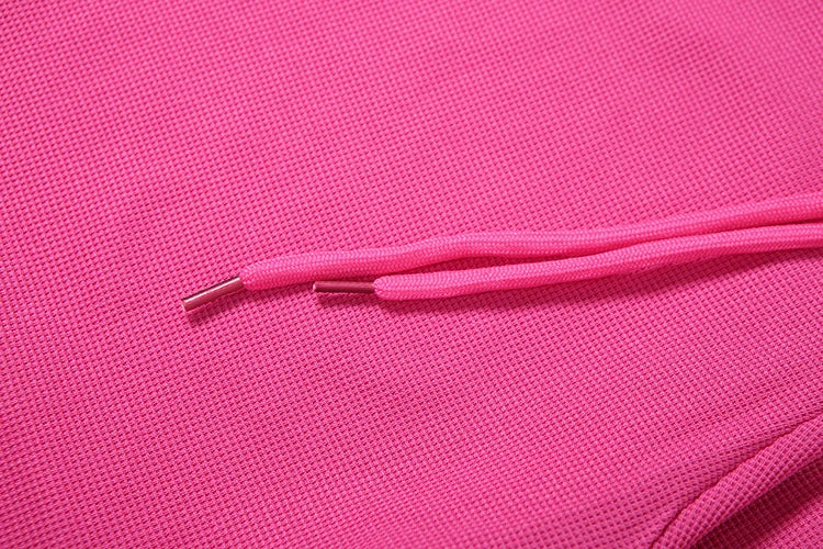 Weird Puss Tuta Donna Due Pezzi con Cappuccio Zip Tasca Giacca Pantaloni Svasati con Coulisse Casual Sportiva Slim Outfit