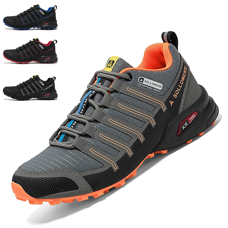Scarpe Da Trekking Impermeabili Uomo Traspiranti Da Esterni Viaggio Allenamento Tattiche Ciclismo Senza Serratura