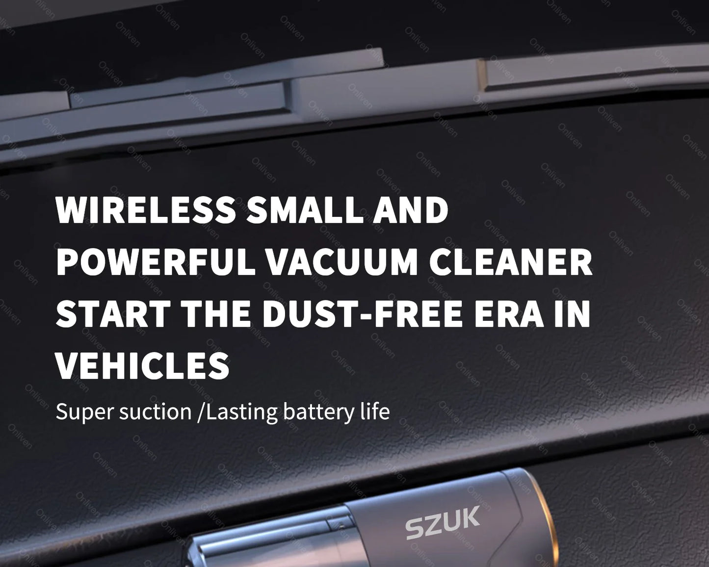 Szuk 98000PA Mini Aspirapolvere Per Auto Potente Pulizia Forte Aspirazione Palmare Wireless Portatile