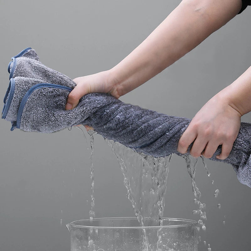 Asciugamano Da Bagno Spesso In Fibra Di Velluto Al Carbonio Di Bambù Super Assorbente E Asciugatura Rapida Lavabile