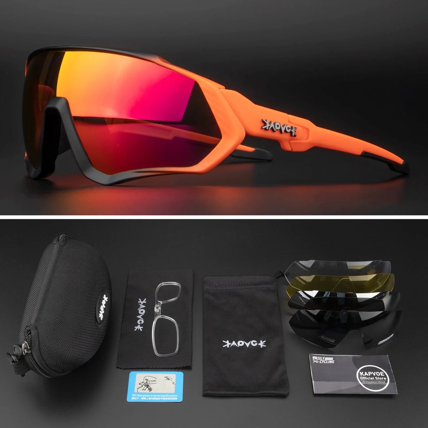 Occhiali Da Ciclismo Polarizzati Per Sport All'Aperto Corsa Pesca MTB Bici Da Strada Unisex Uomo Donna