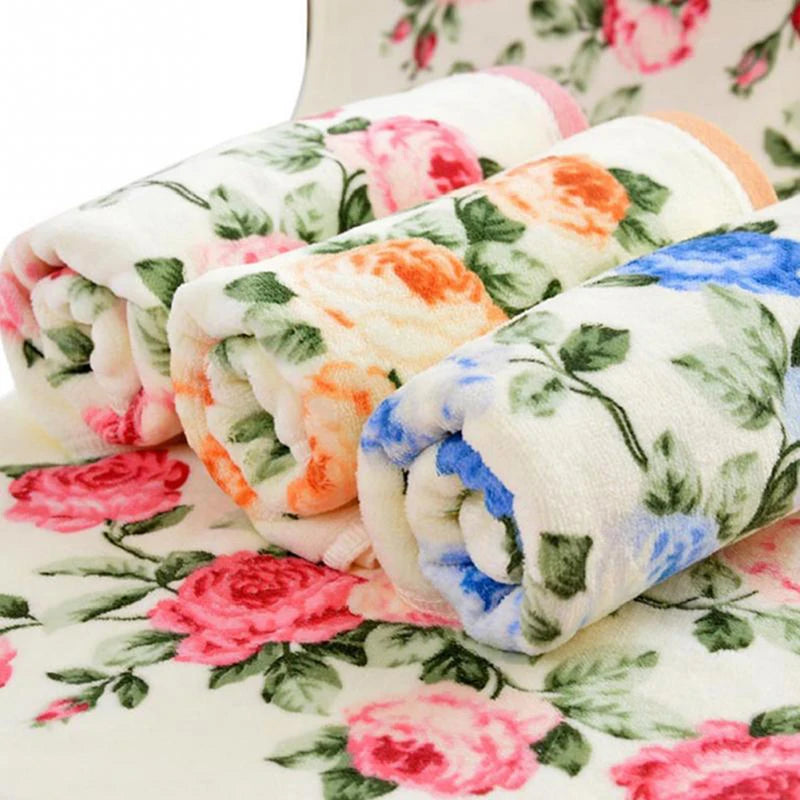Asciugamani Morbidi con Stampa di Fiori di Peonia, Asciugamani da Bagno ad Asciugatura Rapida, Panni per il Viso, Tessili per la Casa, Forniture per Hotel 2026Nuovo