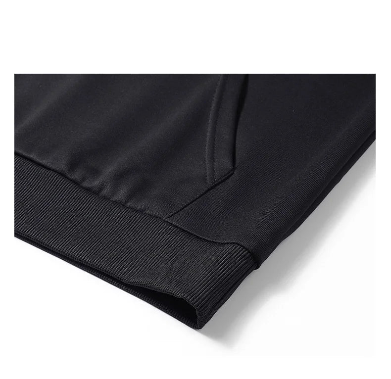 Uomo Cappotto Ampio Con Cappuccio Tinta Unita Stile Sottile Per Primavera Autunno Moda Tempo Libero Tasca Grande