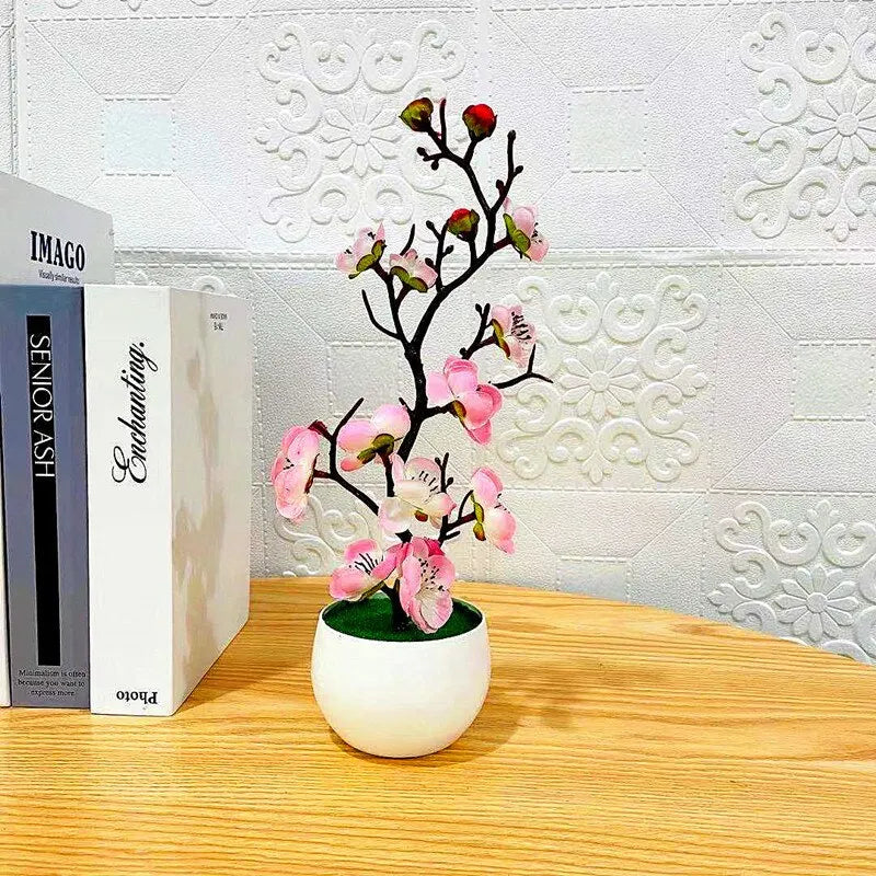 Piante Artificiali Bonsai Piccolo Albero In Vaso Simulazione Decorazione Casa Tavolo Fiori Finti Giardino Hotel