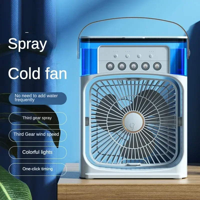 Ventilatore Umidificatore Portatile Per Uso Domestico Condizionatore Aria Tre Velocità Raffreddamento