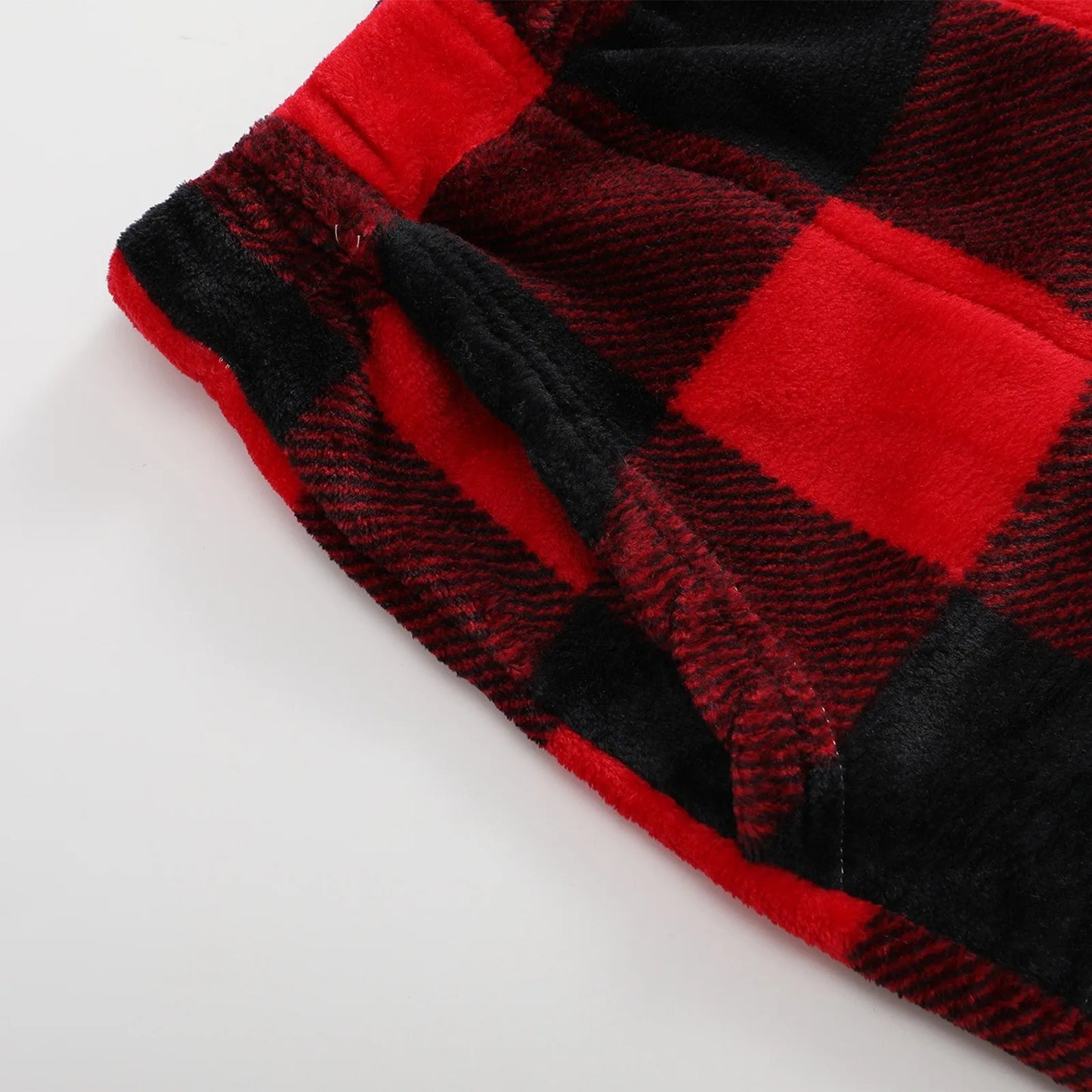 Pantaloni Del Pigiama Da Donna Con Vita Elastica E Scozzesi In Pile Morbidi Con Tasche Peluche
