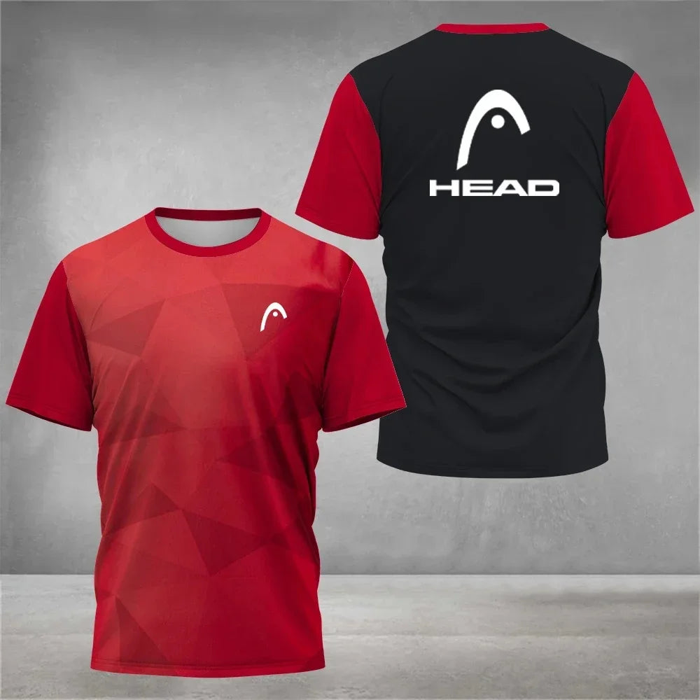 Maglietta Estiva Traspirante Da Uomo Per Badminton E Tennis Da Tavolo Collo A O Manica Corta Jersey Confortevole DR