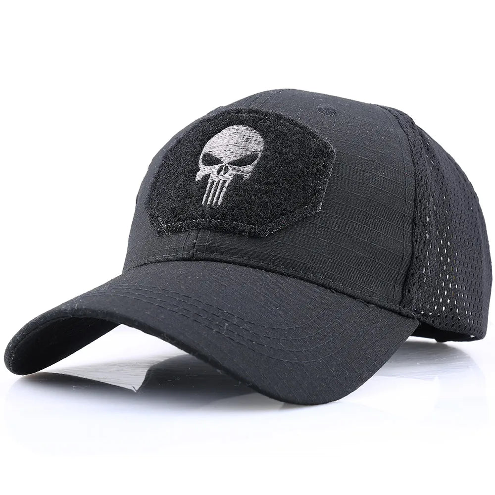 Cappello Da Baseball Universale Per Uomo E Donna Traspirante Protezione Solare Berretto Sportivo All Aperto Con Teschio