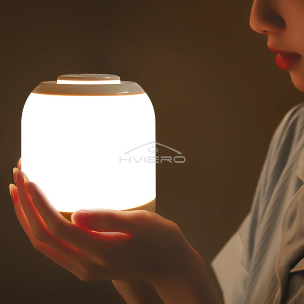 Lampada Da Tavolo Dimmerabile Con Controllo Tocco USB Ricaricabile Luce Notturna Per Camera E Soggiorno Decorazione