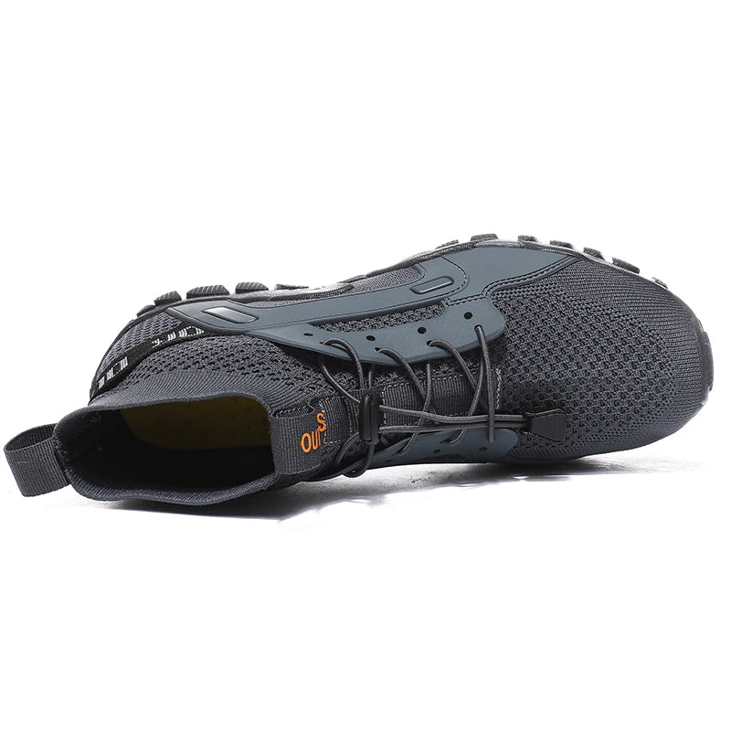 Scarpe Da Acqua Alte Uomo Ad Asciugatura Rapida Traspiranti In Mesh Antiscivolo Per Trekking E Arrampicata Slip On