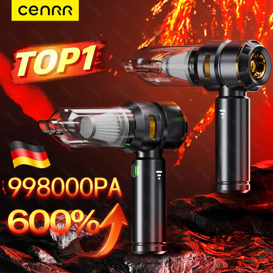 Cenrr 998000 Aspirapolvere Per Auto Senza Fili Potente Portatile Con Accessori Auto E Pulitore Universale