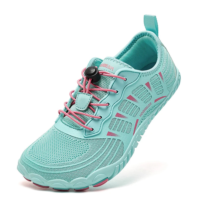 HOBIBEAR Scarpe Da Ginnastica Traspiranti Con Fascia Elastica Punta Larga Per Uomo E Donna Spiaggia