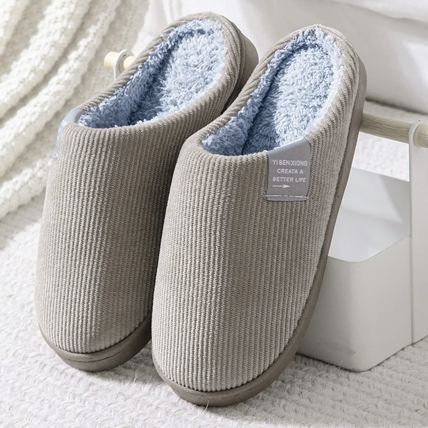 Pantofole Nuove Da Casa In Peluche Per Uomo E Donna Antiscivolo Termiche Invernali Fondo Morbido