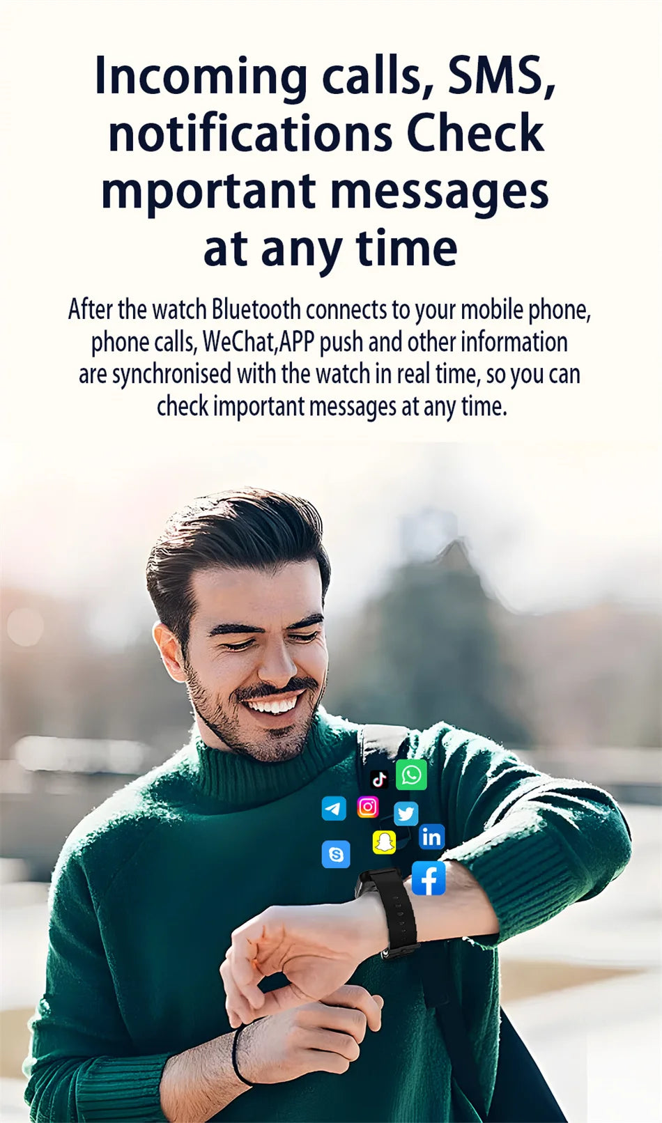 Smartwatch Con Fotocamera Registrazione Video Sincronizzazione Telefono Memoria Ampia Bluetooth Chiamate Musica 2025