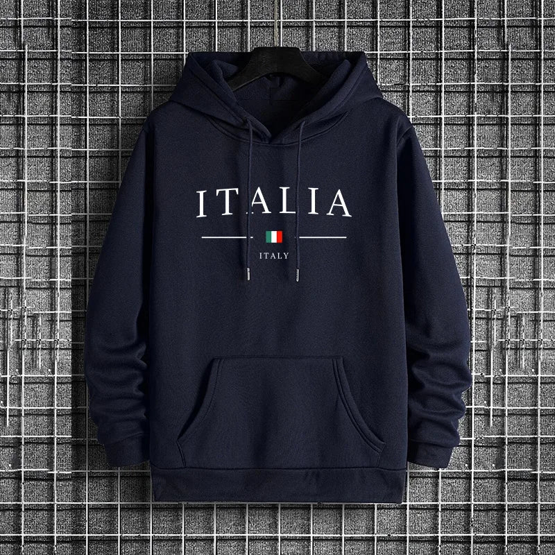 Tuta Da Uomo Di Qualità Con Cappuccio Monopezzo Felpe Con Stampa Streetwear Autunno Inverno Pantaloni