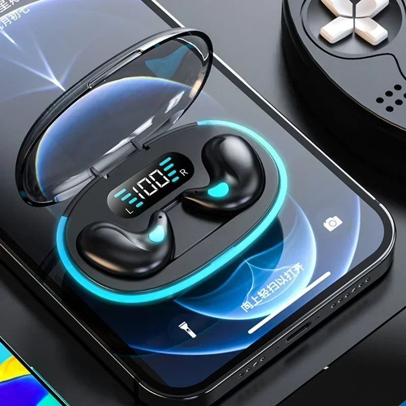 X55 Auricolari Per Dormire Mini Cuffie Wireless TWS Bluetooth Cuffie Stereo Con Microfono Chiamata HD Sport