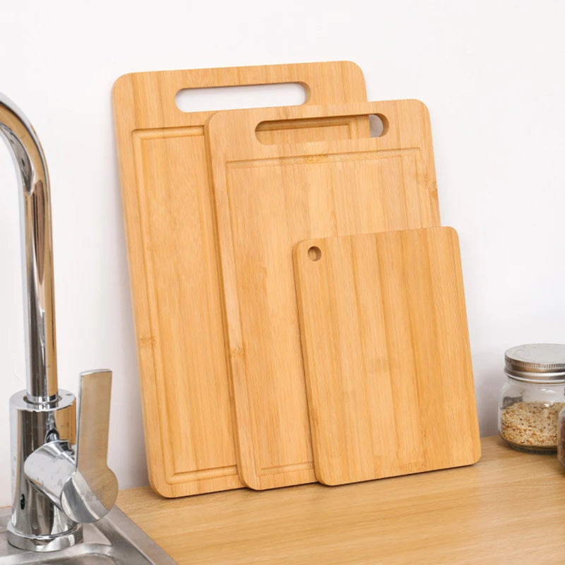 Tagliere In Bambù A Doppia Faccia Naturale Moso Anti Muffa Utensile Da Cucina Per Uso Domestico