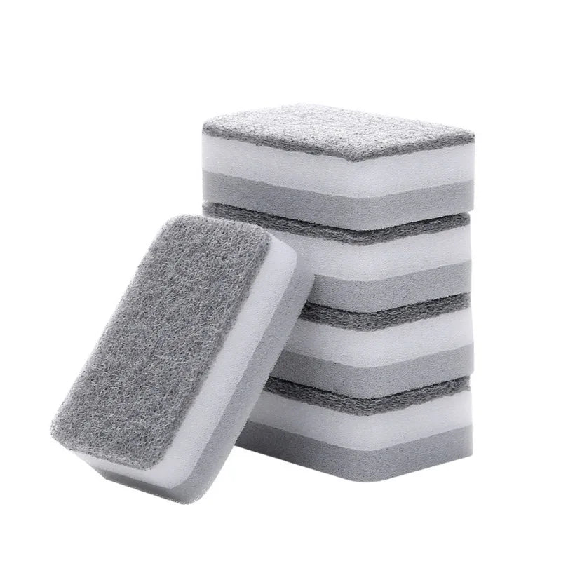 Spugna Doppia Faccia Grigio Abrasivo Resistente Allo Sporco Per Pulizie Professionali In Cucina