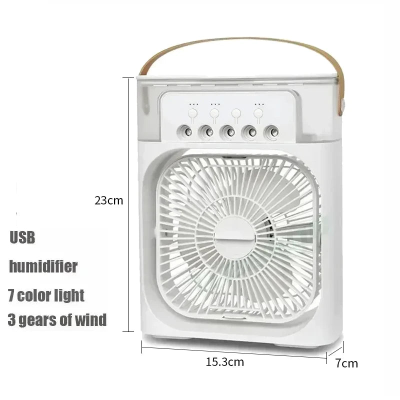Ventilatore 3 In 1 Condizionatore D Aria Portatile Domestico Umidificatore LED Luce Notturna Per Ufficio Casa