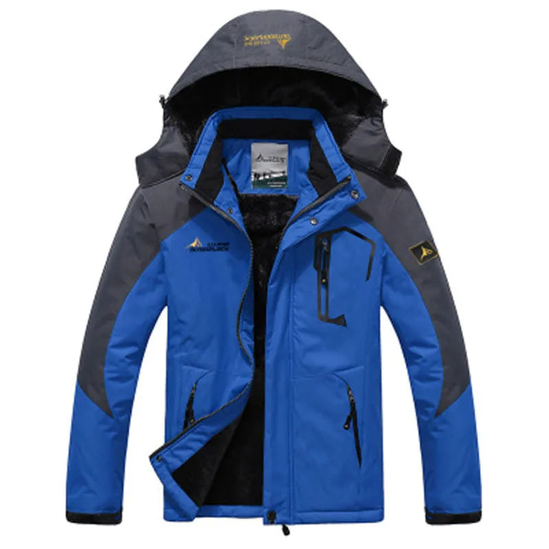 Parka Invernale Da Uomo Antivento Frangivento Plus Con Pelliccia Calda E Spessa Giacche A Vento Militari Senza Cappuccio