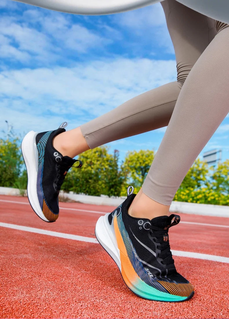 Scarpe Da Corsa Professionali Per Maratona In Carbonio Unisex Ultraleggere Con Assorbimento Degli Urti E Supporto Stabile