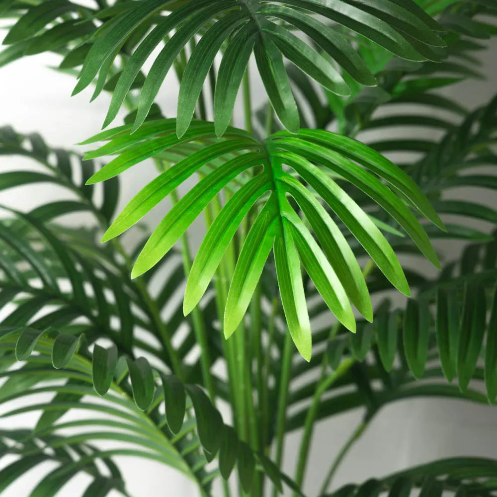 Palma Artificiale Grande 90-120 Cm Piante Finte Foglie Di Palma Verdi Per Decorazione Del Giardino Di Casa