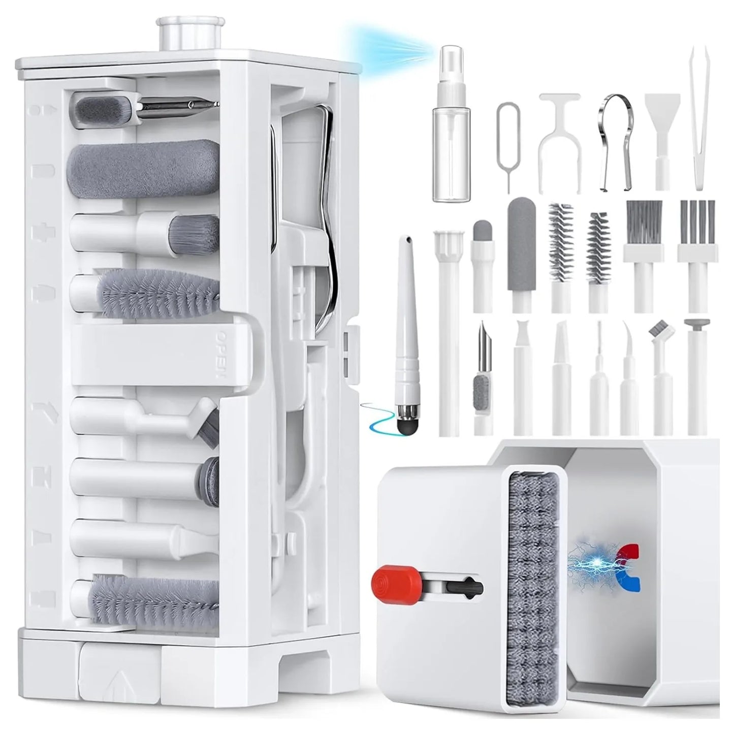 Kit Pulizia Profonda Multifunzione 20 In 32 In 1 Per Porte iPhone AirPods Tastiera Rimozione Tasti Strumenti di Precisione
