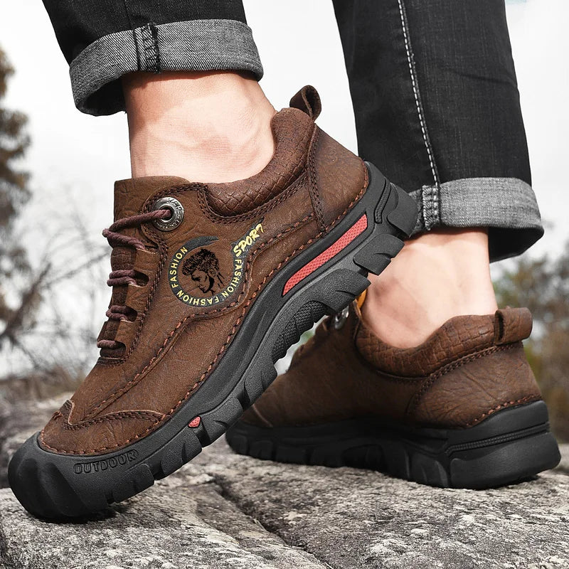 Scarpe Da Trekking Da Campeggio In Vera Pelle Uomo Scarpe Da Ginnastica Sportive Da Uomo Per Tempo Libero