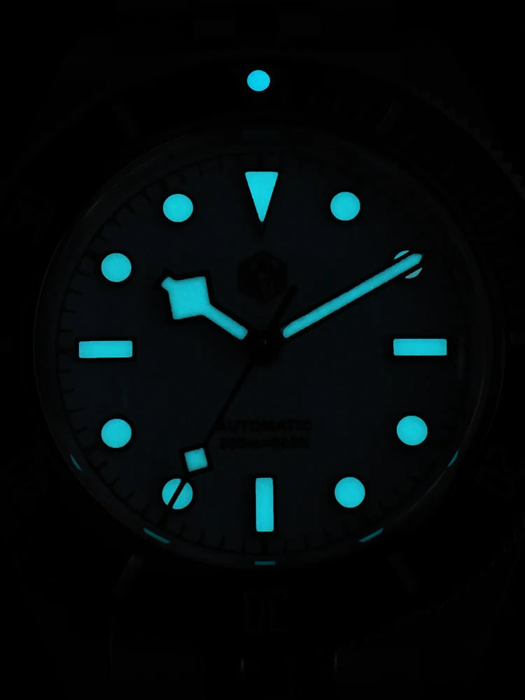 San Martin Orologio 40mm BB Diver Smaltato Quadrante Enamel Blu Lusso NH35 Automatico 200m SN0128