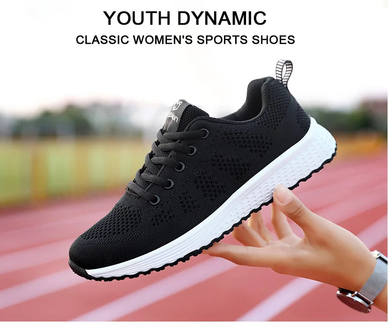 Scarpe sportive da donna Sneakers con plateau alla moda Scarpe basse da donna primavera estate Scarpe da corsa per donna Scarpe casual Mesh Jogging Tennis