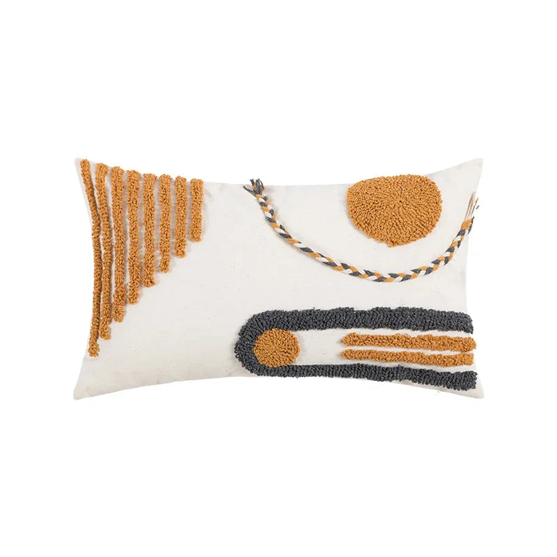 Fodera Per Cuscino Bohemien Geometria Ricamata In Nappa Personalizzata Federa Lunga Soggiorno E Divano Decorazioni Casa