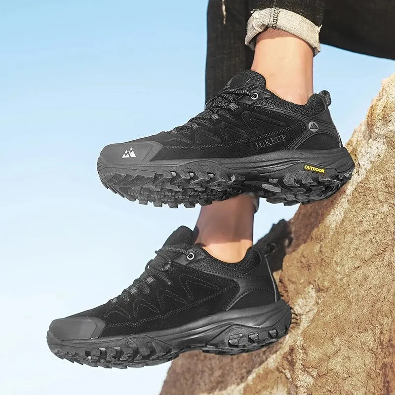 Scarpe Da Trekking Da Uomo In Pelle Hikeup Traspiranti Scarpe Da Ginnastica Da Trekking Turistiche Per Trail E Montagna