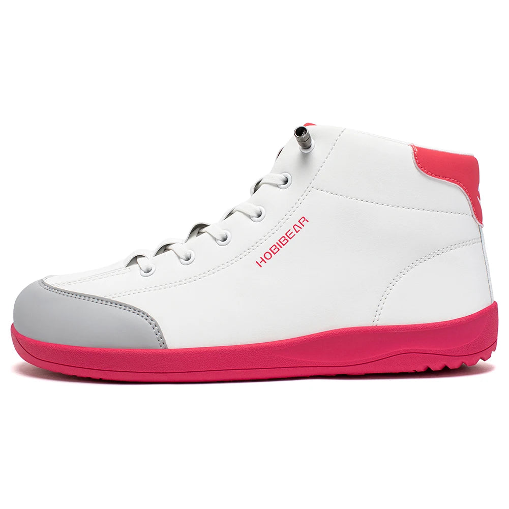 HOBIBEAR Scarpe Mid Top Da Donna Con Punta Larga In Pelle Artificiale Antiscivolo Per Esterno