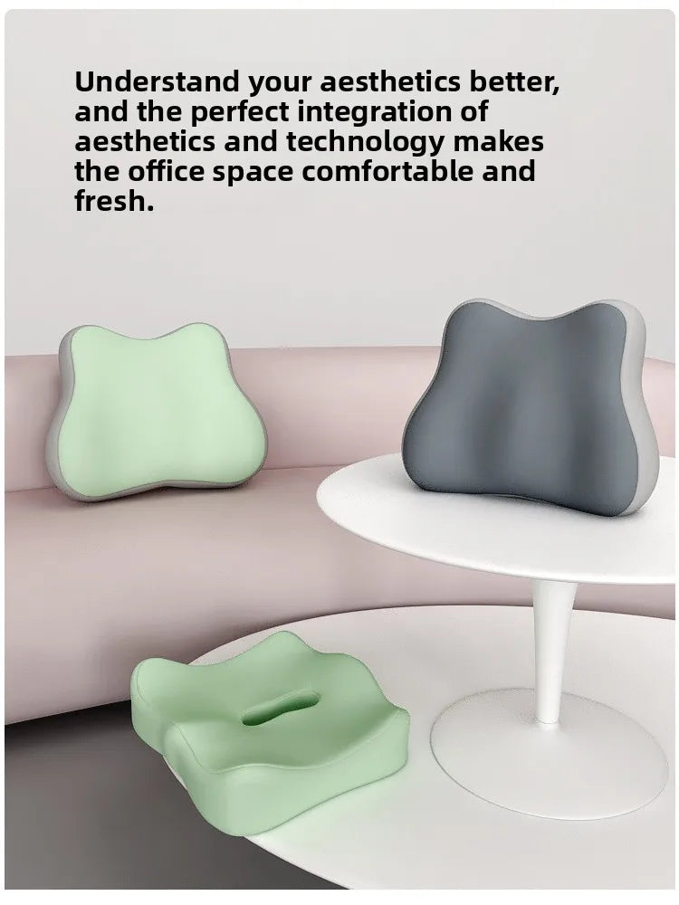 Cuscino del sedile in memory foam per auto e ufficio Supporto lombare per l'anca Correttore di postura Cuscino per sedia per studenti comfort e traspirante