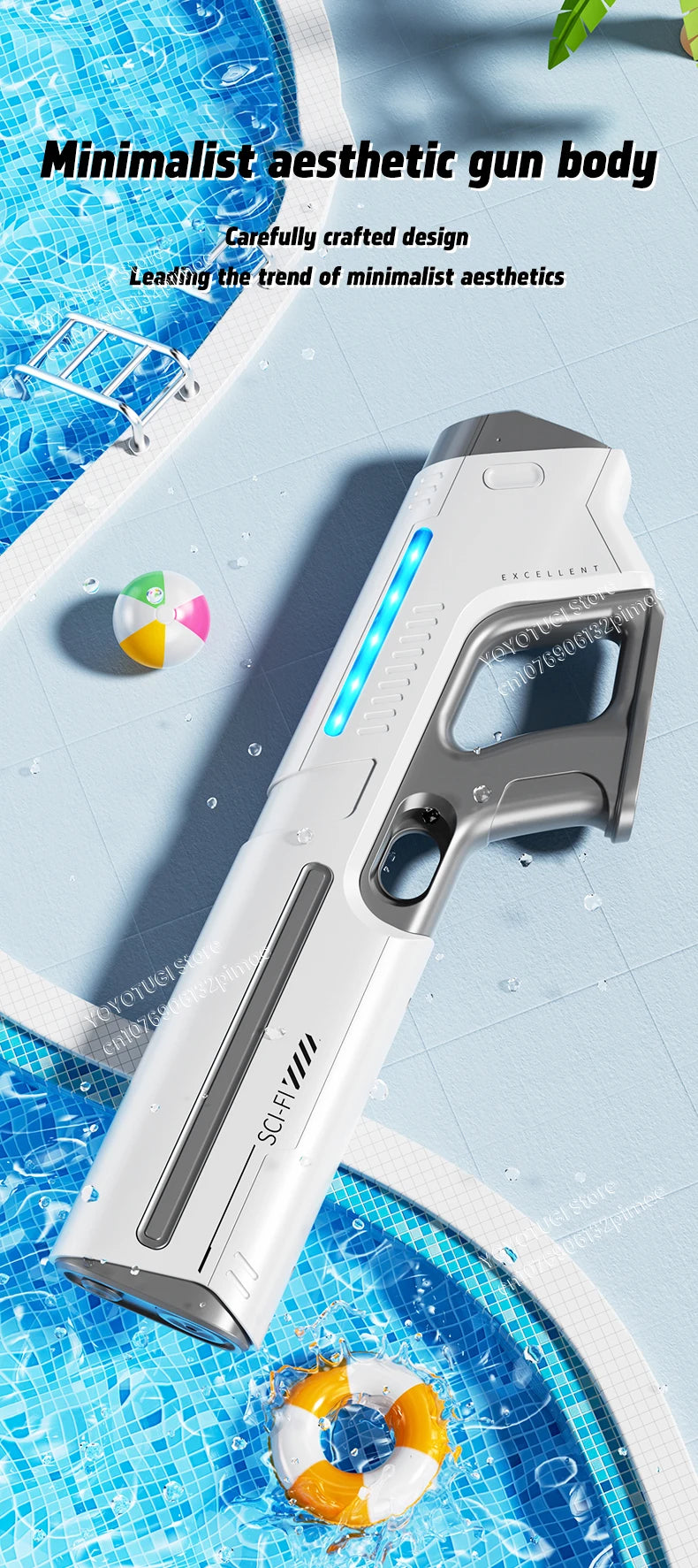 Pistola Giocattolo Ad Acqua Automatica Per Bambini Alta Capacità Serbatoio Regalo Estivo All Aperto