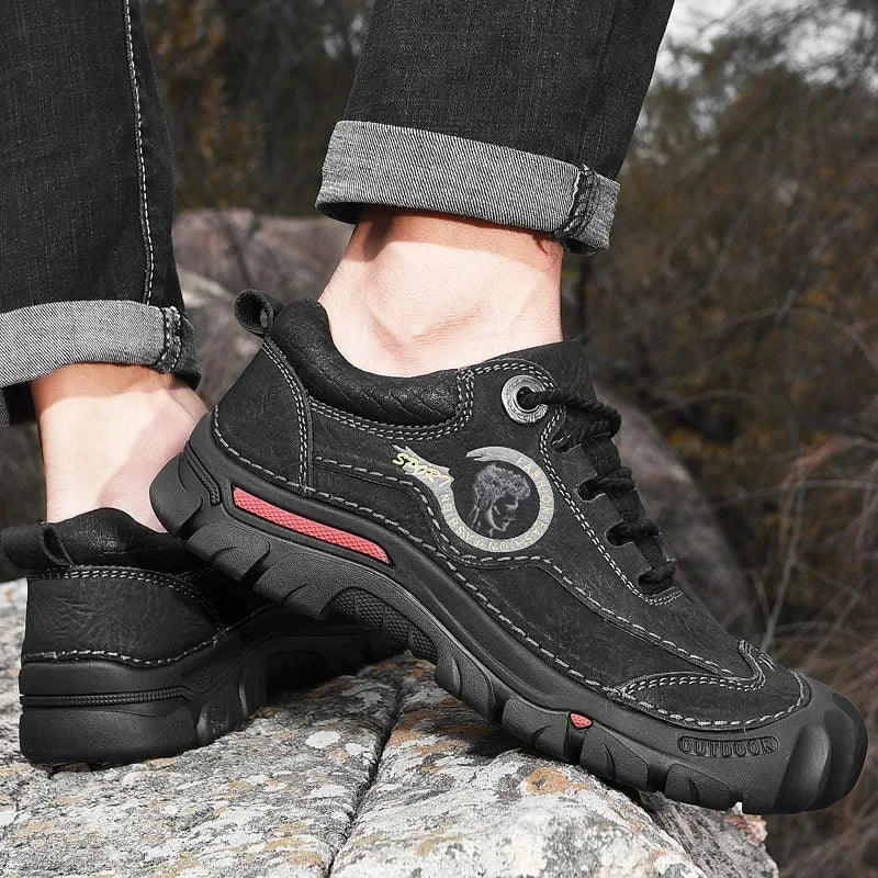 Scarpe Da Trekking Da Campeggio In Vera Pelle Uomo Scarpe Da Ginnastica Sportive Da Uomo Per Tempo Libero