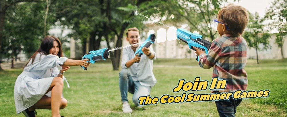 Pistola Ad Acqua Elettrica Per Bambini E Adulti Blaster Con Aspirazione Automatica Per Gioco Estivo All Aperto