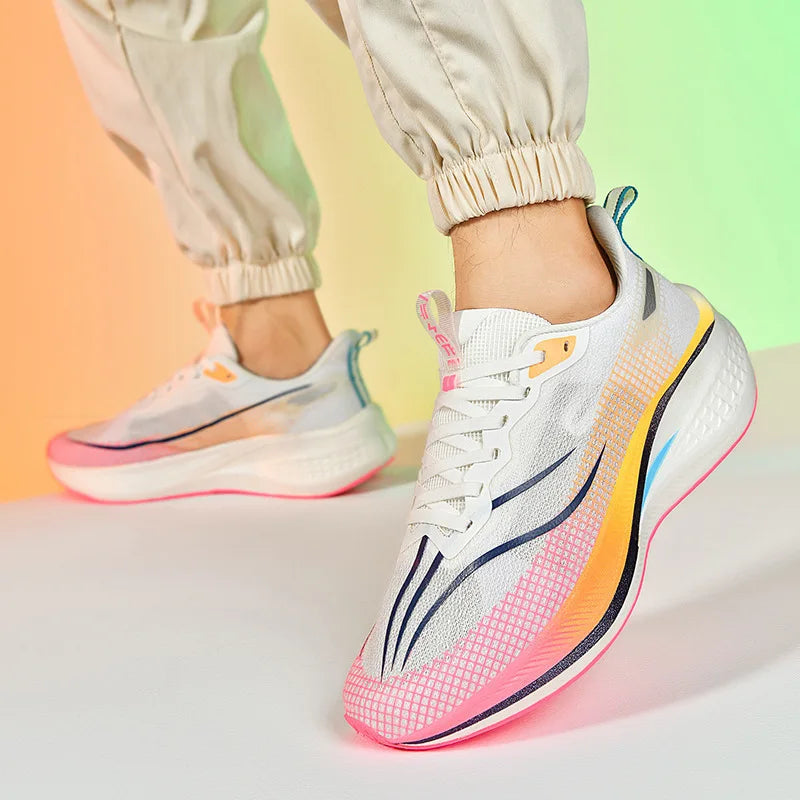 Scarpe da Corsa Sound Friction Rabbit 7PR con Piastra in Carbonio Traspiranti Leggere Sneakers Casual Unisex