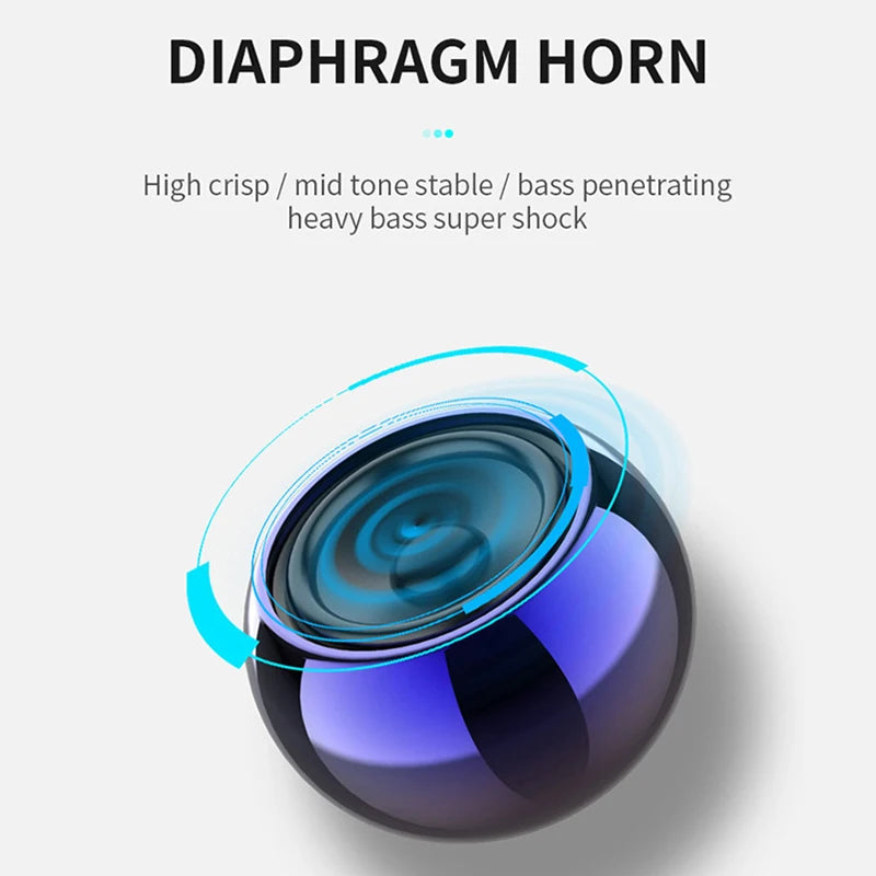 Mini Altoparlante Bluetooth Con Microfono TWS Cassa Di Risonanza Portatile HiFi Per Musica Su Smartphone Tablet Metallo