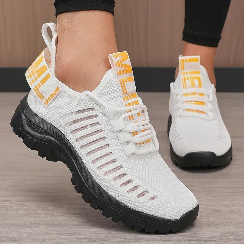 Scarpe Da Corsa In Mesh Traspiranti 2025 Per Donne Leggere Con Suola Imbottita Per Allenamento All Aperto E Palestra