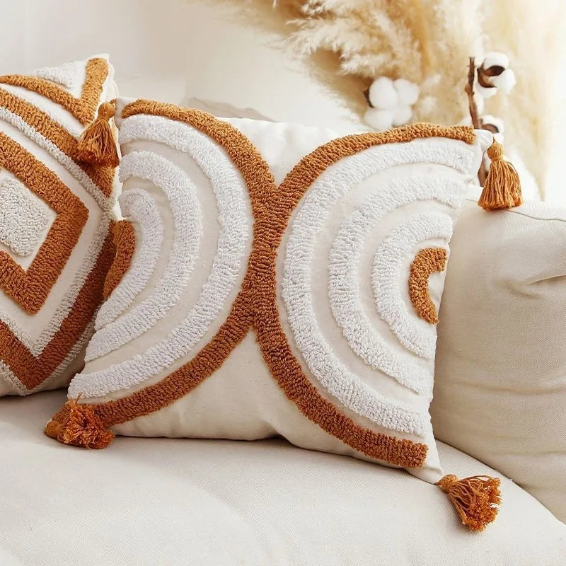 Fodera Per Cuscino Bohemien Geometria Ricamata In Nappa Personalizzata Federa Lunga Soggiorno E Divano Decorazioni Casa