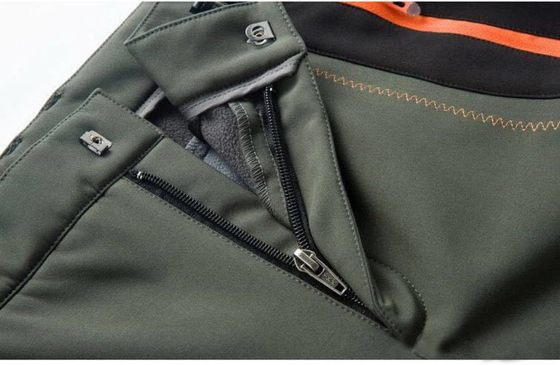 Pantaloni Invernali Da Uomo In Pile Per Trekking Impermeabili Caldi Da Campeggio All Aperto Soft Shell Antipioggia Antivento