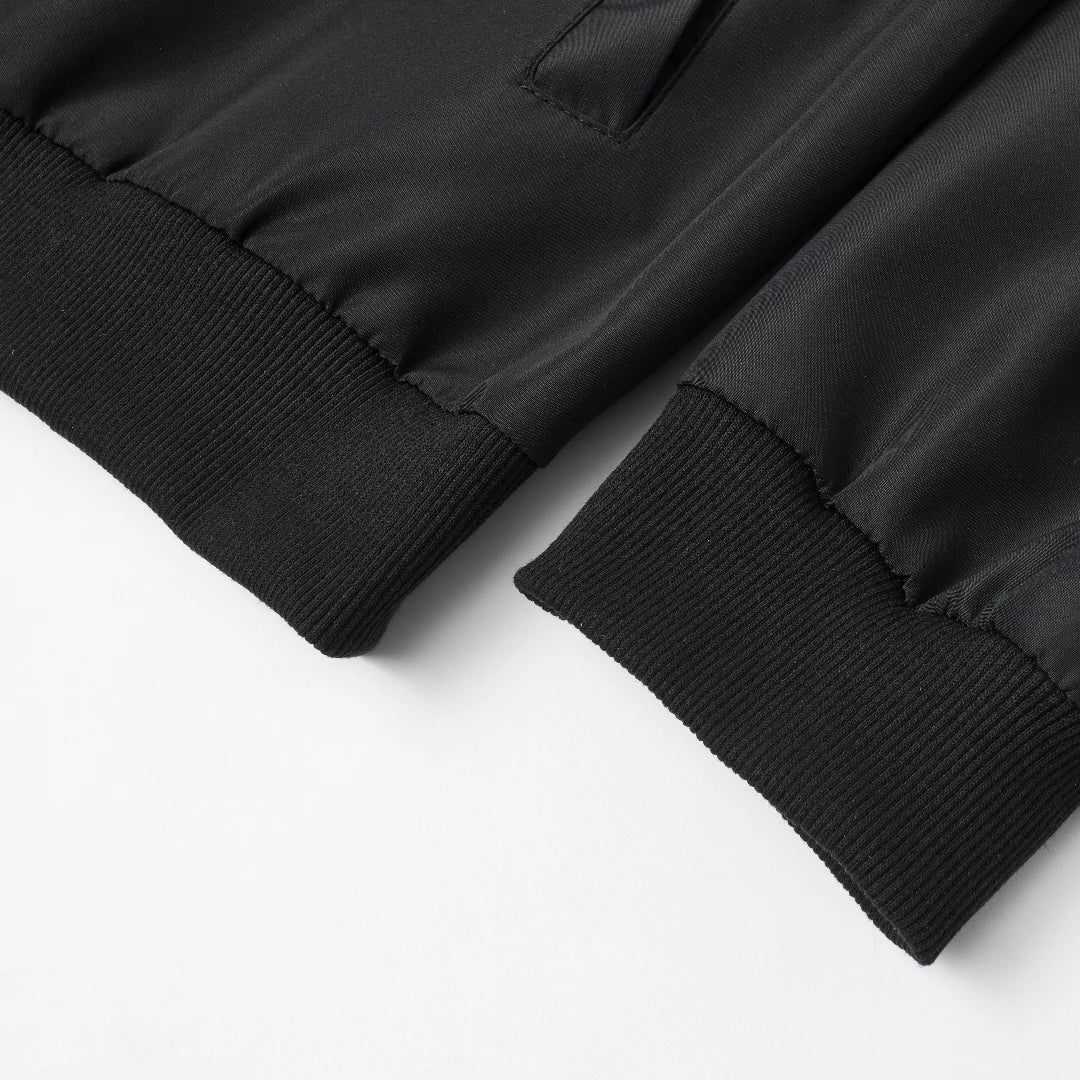 Giacca Uomo Sottile In Tinta Unita 2024 Primavera Autunno Con Colletto Baseball Corto Poliestere Business Casual