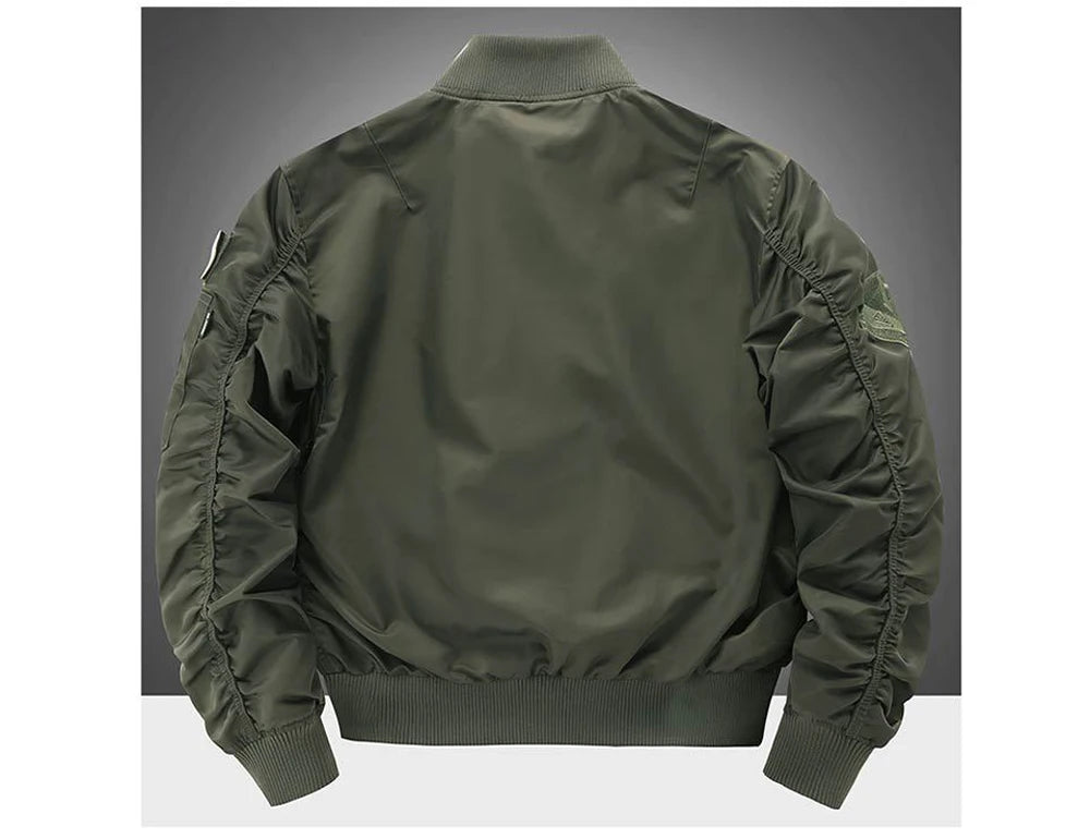 Giubbotti Bomber Da Uomo MA1 Cappotti Con Cerniera Pilota Giacca A Vento Tattica Militare Abbigliamento
