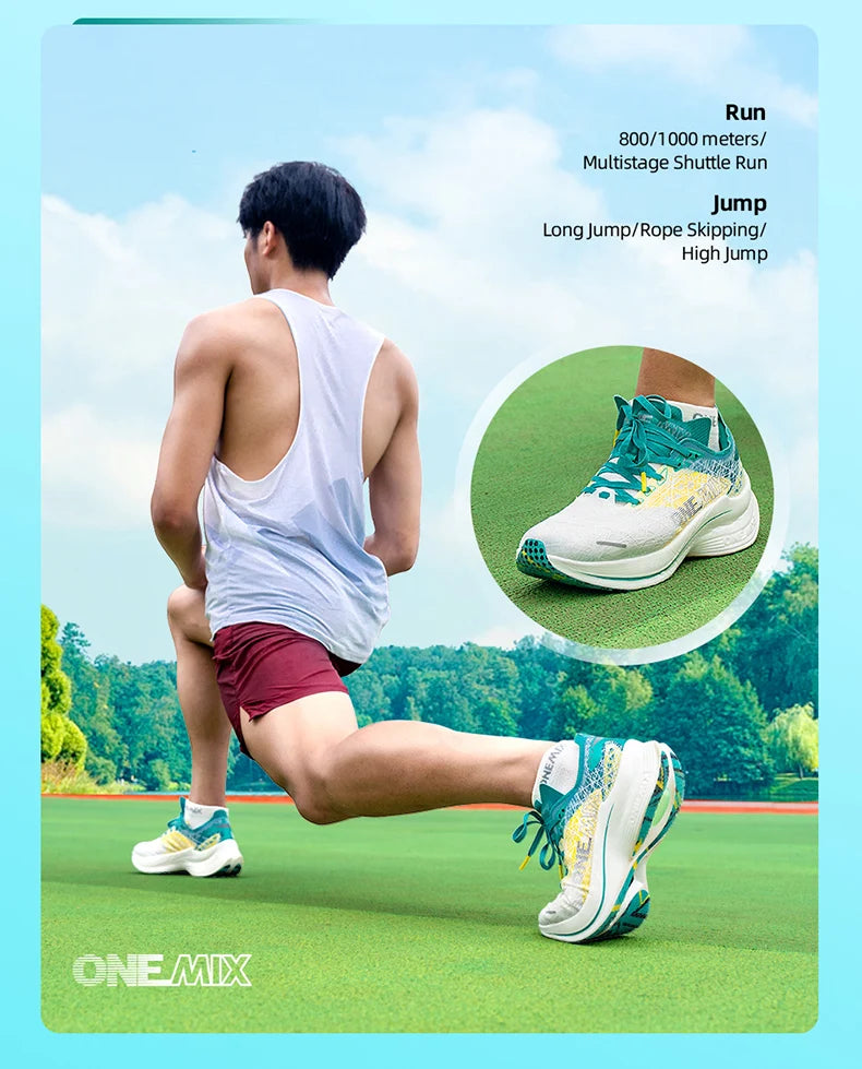 Onemix Marathon Scarpe Da Corsa Con Piastra In Carbonio Ultraleggere Tecnologia Di Rimbalzo Sneakers Da Uomo All Aperto