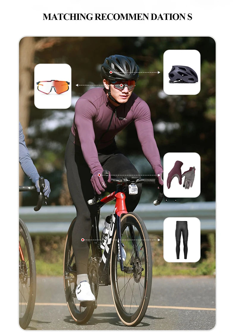 Maglia Uomo Maniche Lunghe in Pile Termico Inbike 2025 per MTB Autunno Inverno Abbigliamento Ciclismo