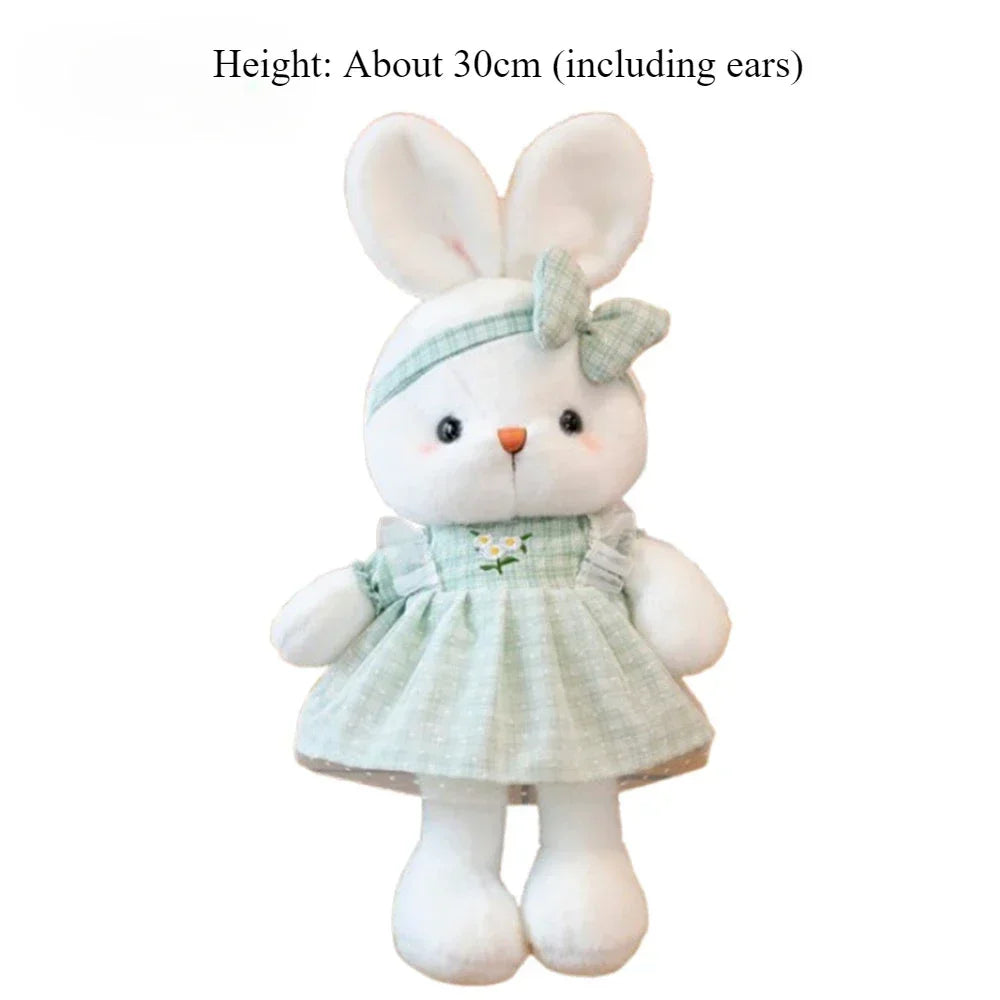 Peluche Coniglio Carino 30 Cm Morbido Cuscino Bambola Neonati Regalo Compleanno Per Bambini Giocattolo Per Sonno