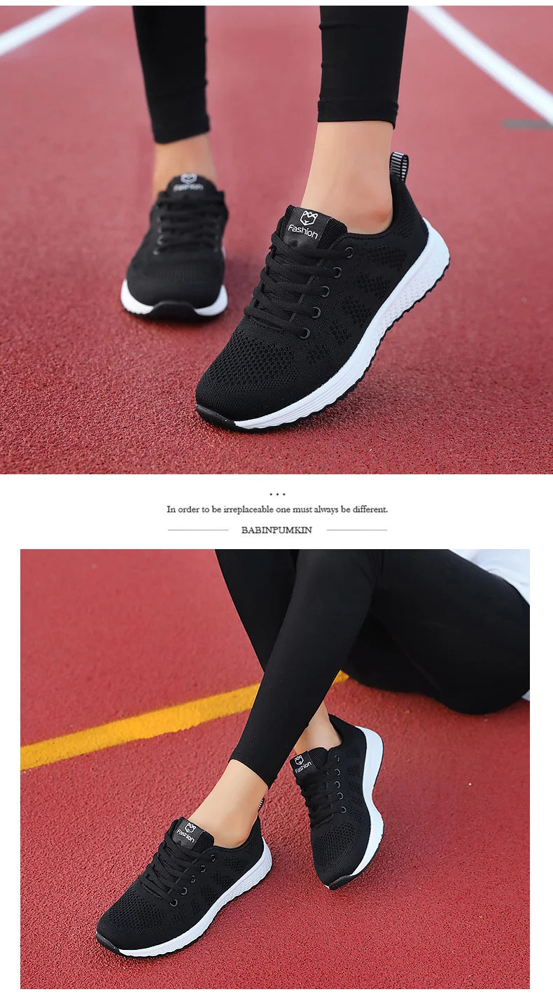 Scarpe sportive da donna Sneakers con plateau alla moda Scarpe basse da donna primavera estate Scarpe da corsa per donna Scarpe casual Mesh Jogging Tennis