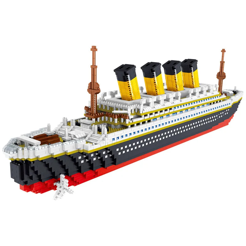 Oltre 4000 Pezzi Titanic Modello Nave Da Crociera Blocchi Costruzione MOC Barche Giocattoli Da Costruzione Regalo