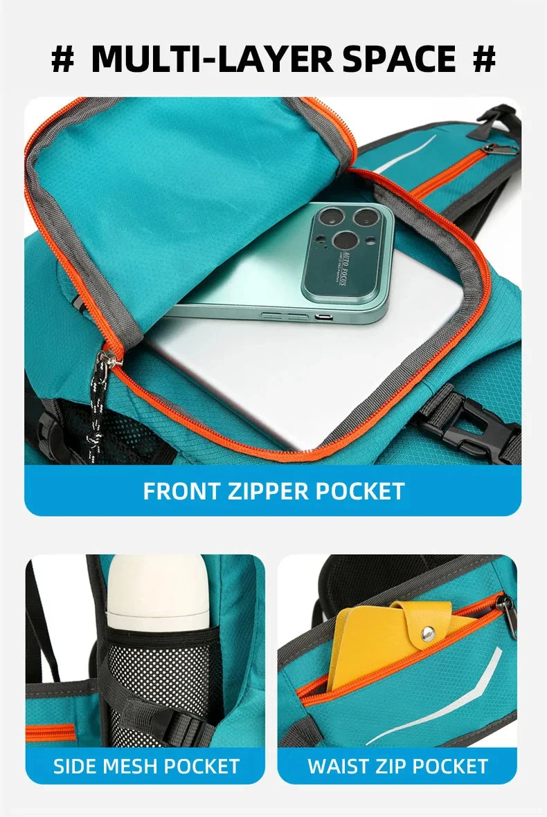 Zaino Ultraleggero Da Ciclismo Campeggio MTB Bici Da Strada Escursionismo Trekking Arrampicata Con Sistema Idratazione